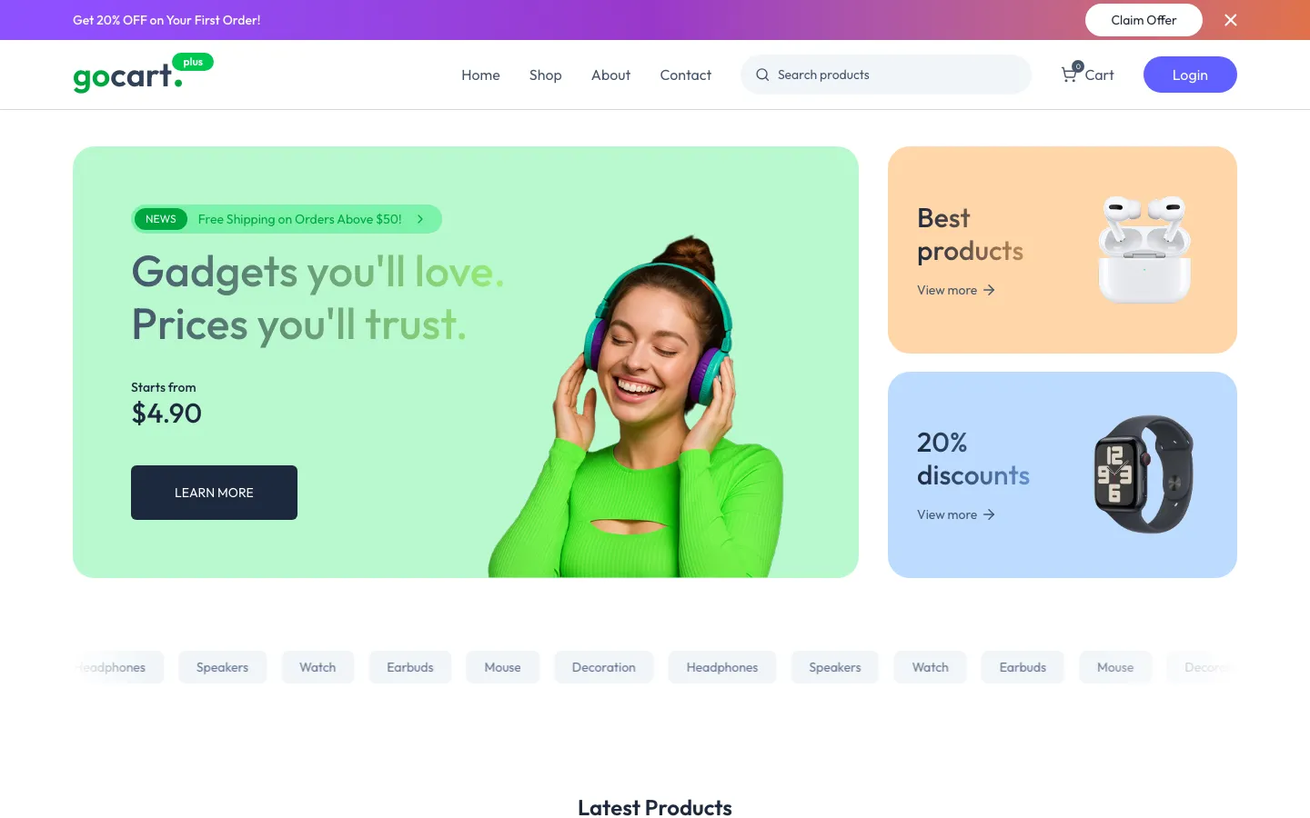 GoCart — multi-vendor commerce platform