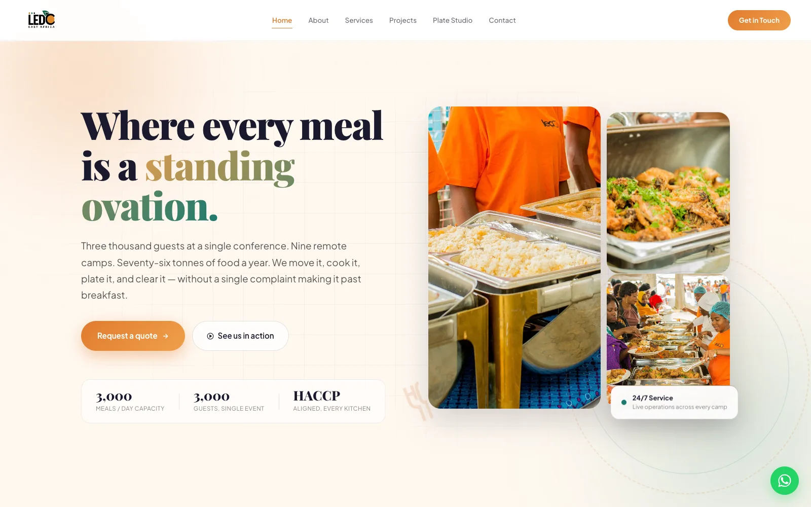 LEDCO East Africa — catering operations site